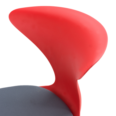 silla con pala rojo con pala de escritura ruedas plastico sin brazos 5