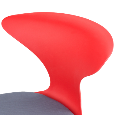 silla con pala rojo estructura patin plastico sin brazos 6