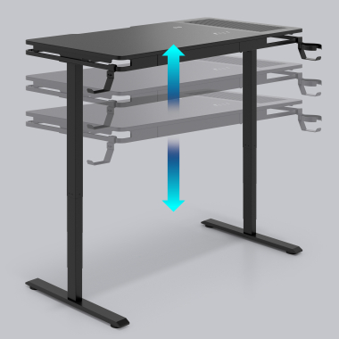 mesa gaming negro magnum 5