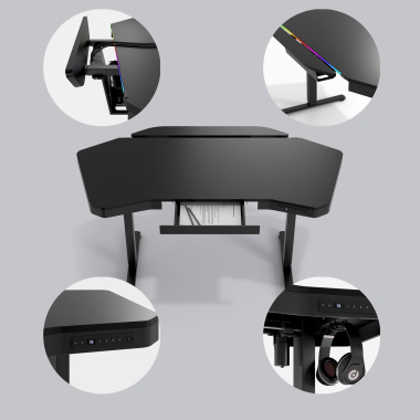mesa gaming negro magnum 6