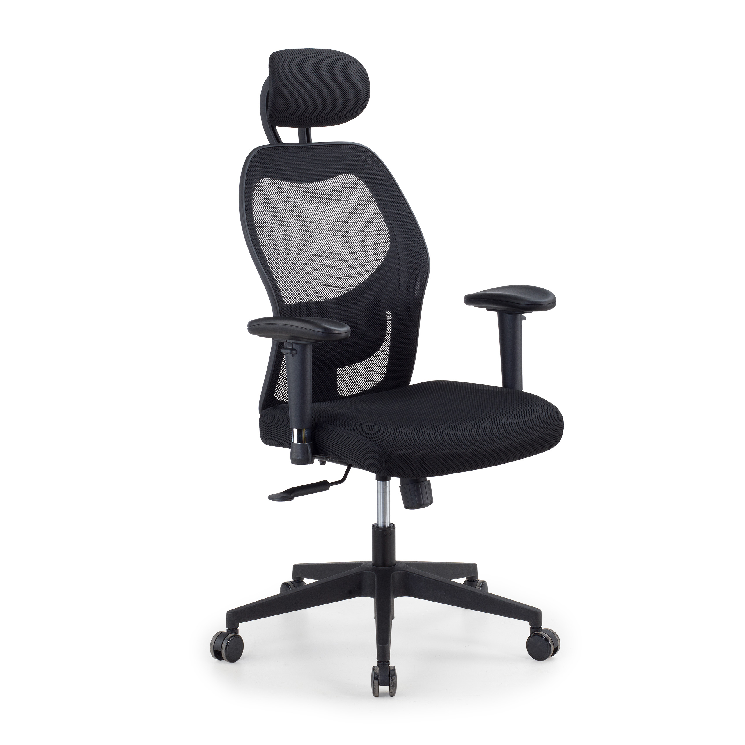 Silla de oficina ergonómica Sora, soporte lumbar, con reposacabezas