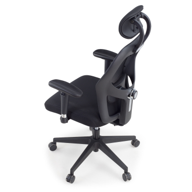 silla teletrabajo negro con reposacabezas malla brazos regulables 2d soporte lumbar reposacabezas 11