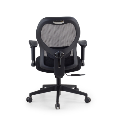 silla teletrabajo negro sin reposacabezas malla brazos regulables 2d soporte lumbar 10