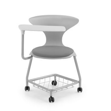 silla con pala gris con pala de escritura ruedas plastico sin brazos 3