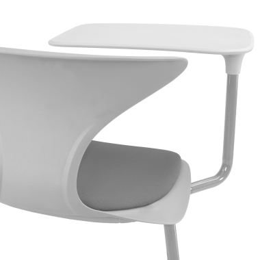 silla con pala gris con pala de escritura ruedas plastico sin brazos 6