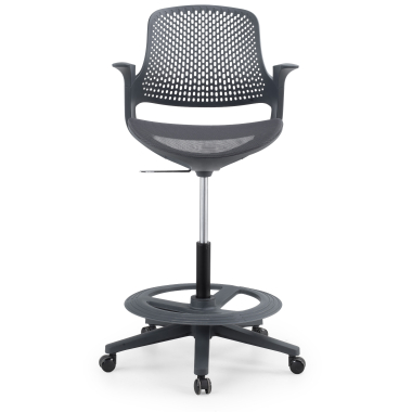 Respaldo ergonómico con microperforaciones