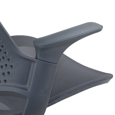 taburete ergonomico antracita dorian malla brazos fijos 4