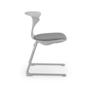 silla con pala gris estructura patin plastico sin brazos 4