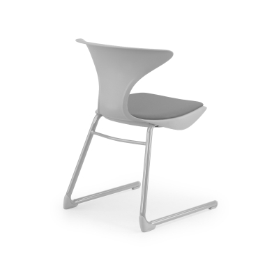 silla con pala gris estructura patin plastico sin brazos 8