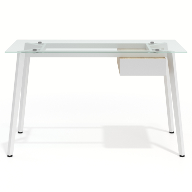 mesa de escritorio blanco prisma 3