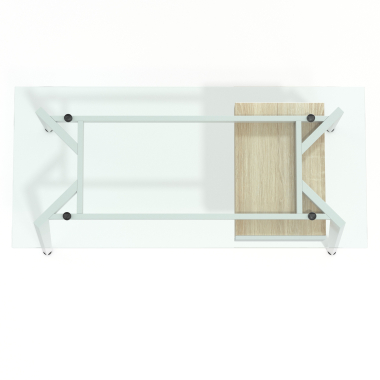 mesa de escritorio blanco prisma 7