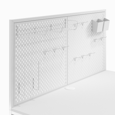 mesa de ordenador blanco taskmaster 8