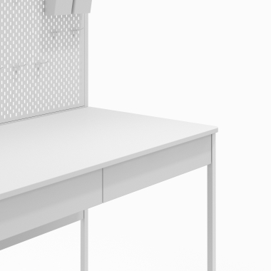 mesa de ordenador blanco taskmaster 9