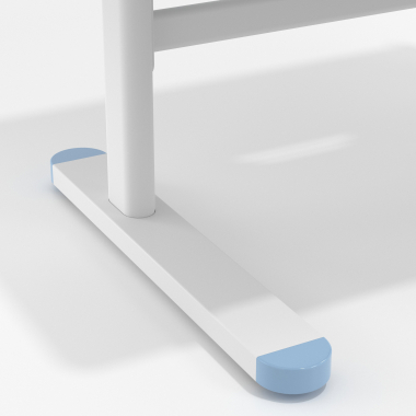 mesa de escritorios juveniles blanco azul ergokid 10