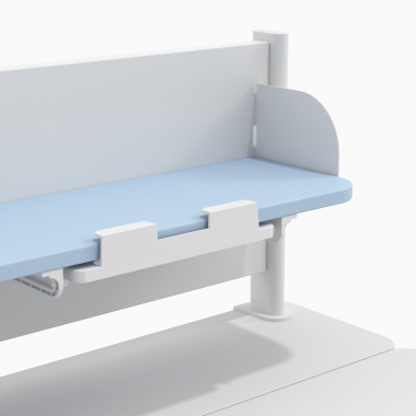 mesa de escritorios juveniles blanco azul ergokid 15