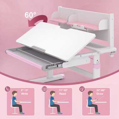 Tablero inclinable de 0° a 60° para diferentes actividades