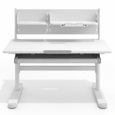 mesa de escritorios juveniles blanco gris ergokid 4
