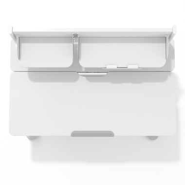 mesa de escritorios juveniles blanco gris ergokid 9
