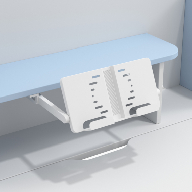 mesa de escritorios juveniles blanco azul ergokid 16