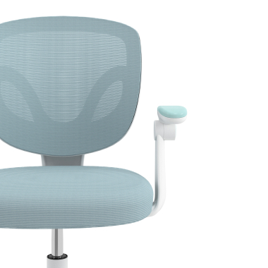 silla de escritorio infantil azul kiddo tela brazos abatibles reposapies extensible 5