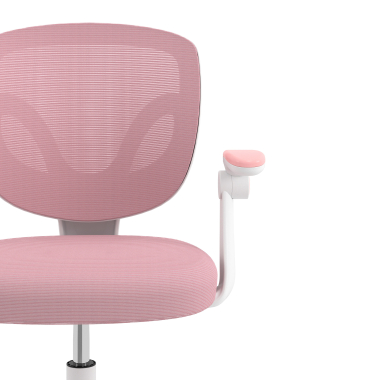 silla de escritorio infantil rosa kiddo tela brazos abatibles reposapies extensible 5