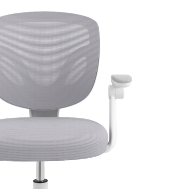 silla de escritorio infantil gris kiddo tela brazos abatibles reposapies extensible 5