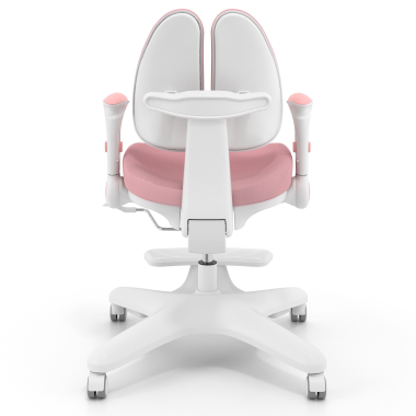 silla de escritorio infantil rosa ergoduo tela brazos regulables 2d reposapies extensible 6