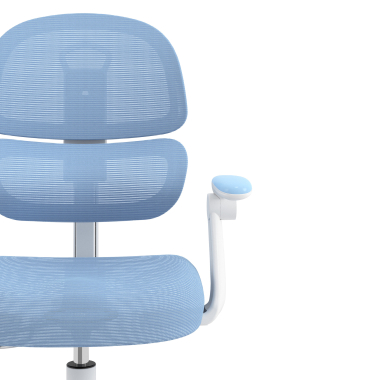 silla de escritorio infantil azul smartfit tela brazos regulables 2d 5