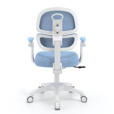 silla de escritorio infantil azul smartfit tela brazos regulables 2d 6