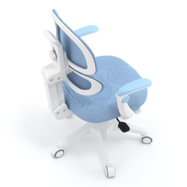 silla de escritorio infantil azul smartfit tela brazos regulables 2d 7