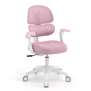 silla de escritorio infantil rosa smartfit tela brazos regulables 2d 1