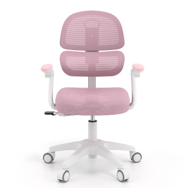 silla de escritorio infantil rosa smartfit tela brazos regulables 2d 4