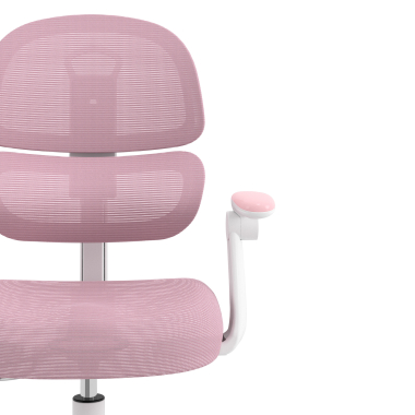 silla de escritorio infantil rosa smartfit tela brazos regulables 2d 5