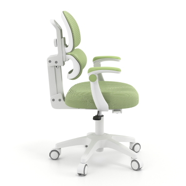 silla de escritorio infantil verde smartfit tela brazos regulables 2d 3
