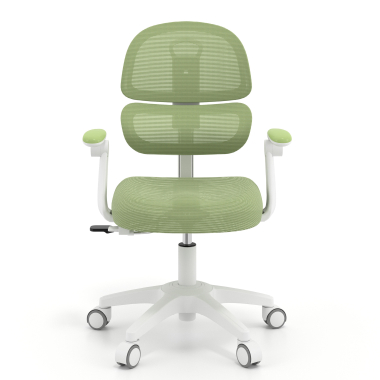 silla de escritorio infantil verde smartfit tela brazos regulables 2d 4