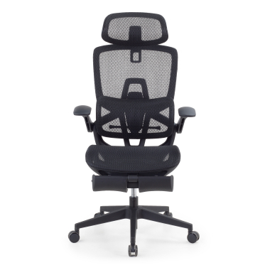 silla ergonomica negro halo z3 malla brazos regulables 4d soporte lumbar reposacabezas reposapies extensible 3
