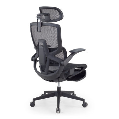 silla ergonomica negro halo z3 malla brazos regulables 4d soporte lumbar reposacabezas reposapies extensible 11