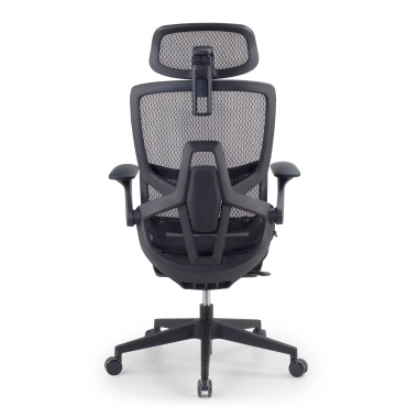 silla ergonomica negro halo z3 malla brazos regulables 4d soporte lumbar reposacabezas reposapies extensible 8