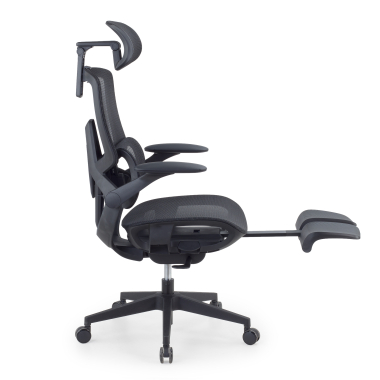 silla ergonomica negro halo z3 malla brazos regulables 4d soporte lumbar reposacabezas reposapies extensible 12