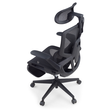 silla ergonomica negro halo z3 malla brazos regulables 4d soporte lumbar reposacabezas reposapies extensible 14