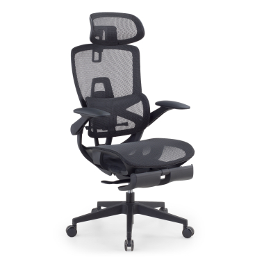 silla ergonomica negro halo z3 malla brazos regulables 4d soporte lumbar reposacabezas reposapies extensible 1