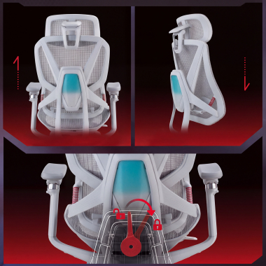 Soporte lumbar 4D con suspensión y apoyo envolvente