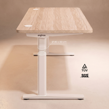 mesa de oficina blanco pure black estructura blanca 8