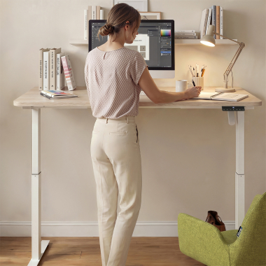 escritorio elevable blanco flax oak erghos go 3