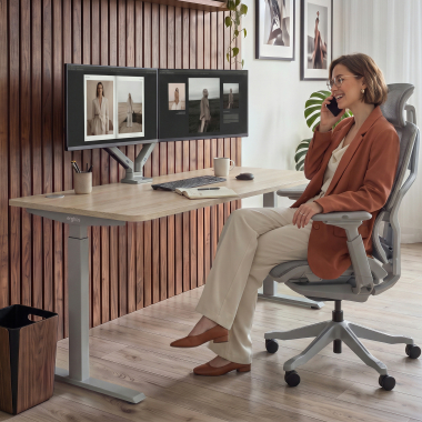 escritorio elevable aluminio red oak erghos go 8