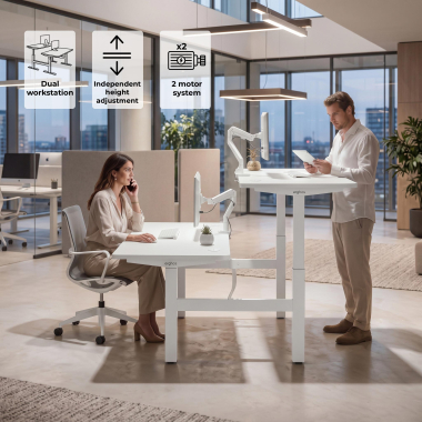 escritorio elevable blanco red oak erghos go 3