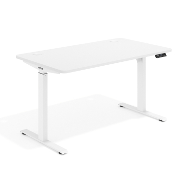 escritorio elevable blanco warm white erghos go 1