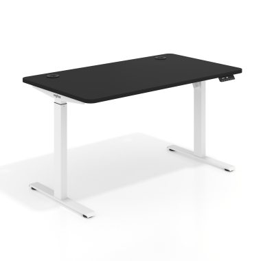 escritorio elevable blanco pure black erghos go 1