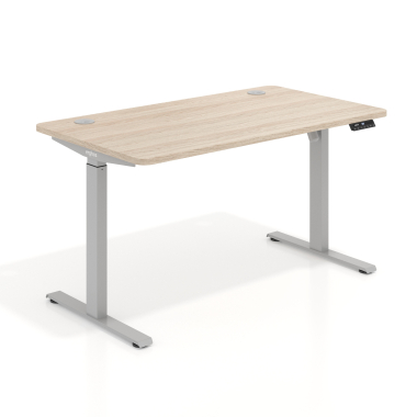 escritorio elevable aluminio flax oak erghos go 1