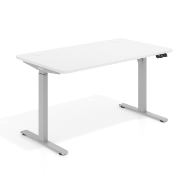 escritorio elevable aluminio warm white erghos go 1